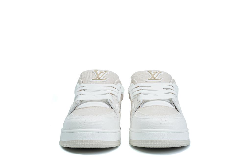 PK god Louis Vuitton LV Trainer Beige Monogram Demin retail materials ready to ship